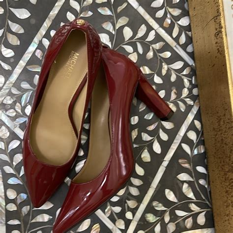 michael kors maroon pumps|michael kors closed toe pumps.